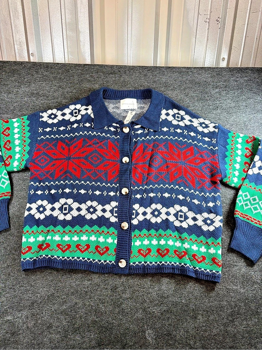 Panache Apparel Women’s Christmas/Holiday Sweater NWT Size XL Button